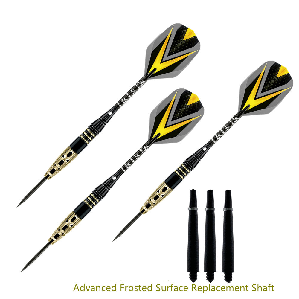 3 Pieces Swift Professional Steel Tip Brass Barrel Darts Set - 26g, 160mm, Yellow