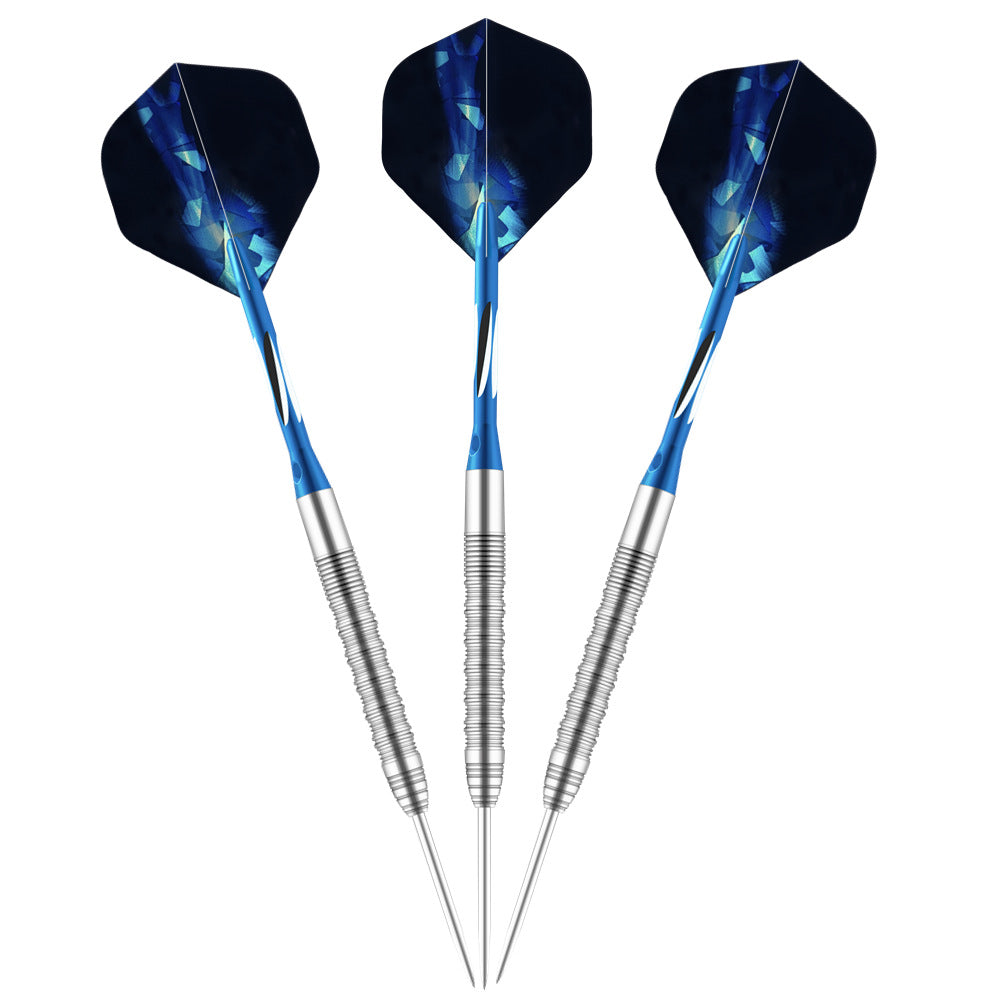 3 Pieces Steel Tip Tungsten Darts Set - 25g, 159mm,  Blue